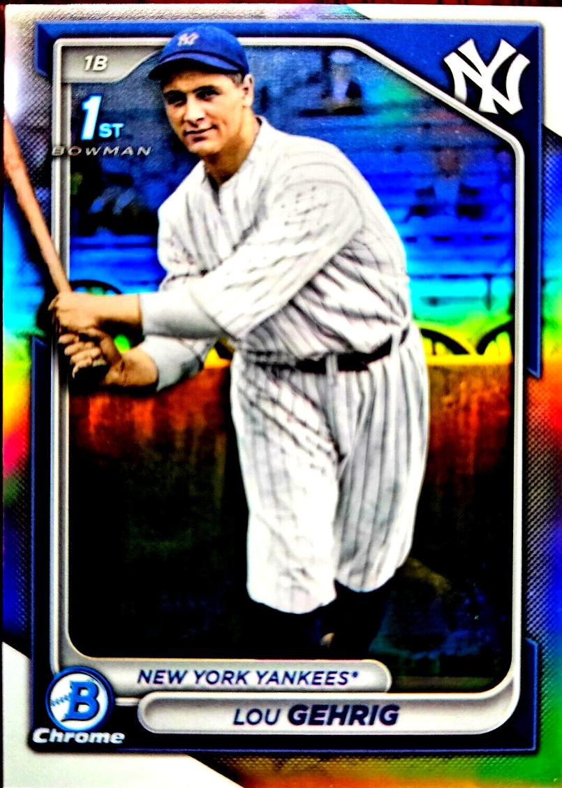 2024 Bowman Chrome Prospects Baseball Lou Gehrig #BCP-253 PSA 7