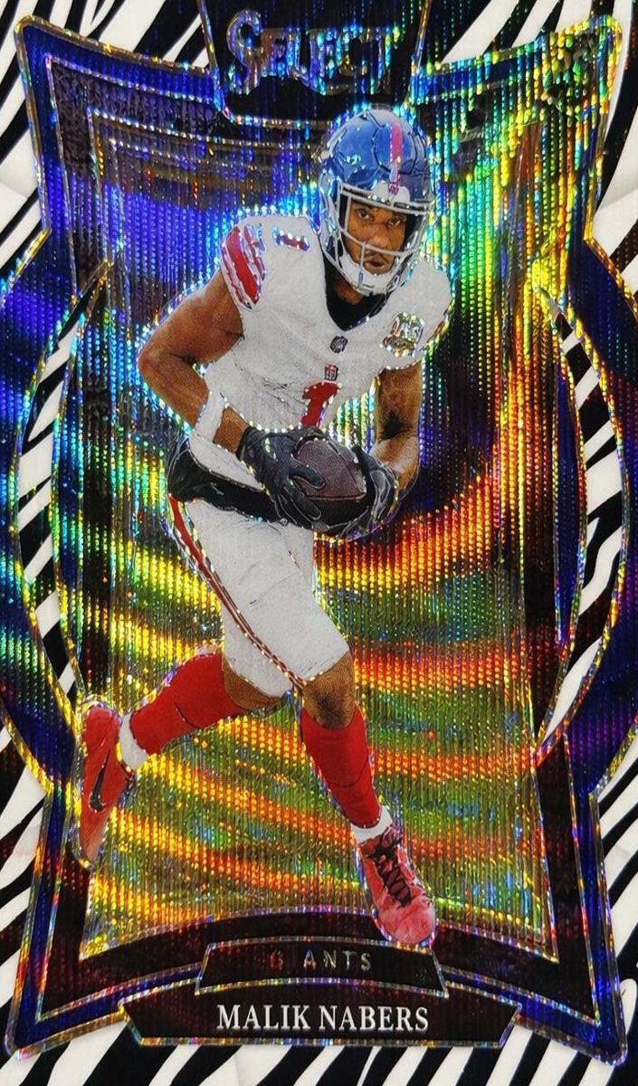 2024 Panini Select Football Zebra Malik Nabers #29