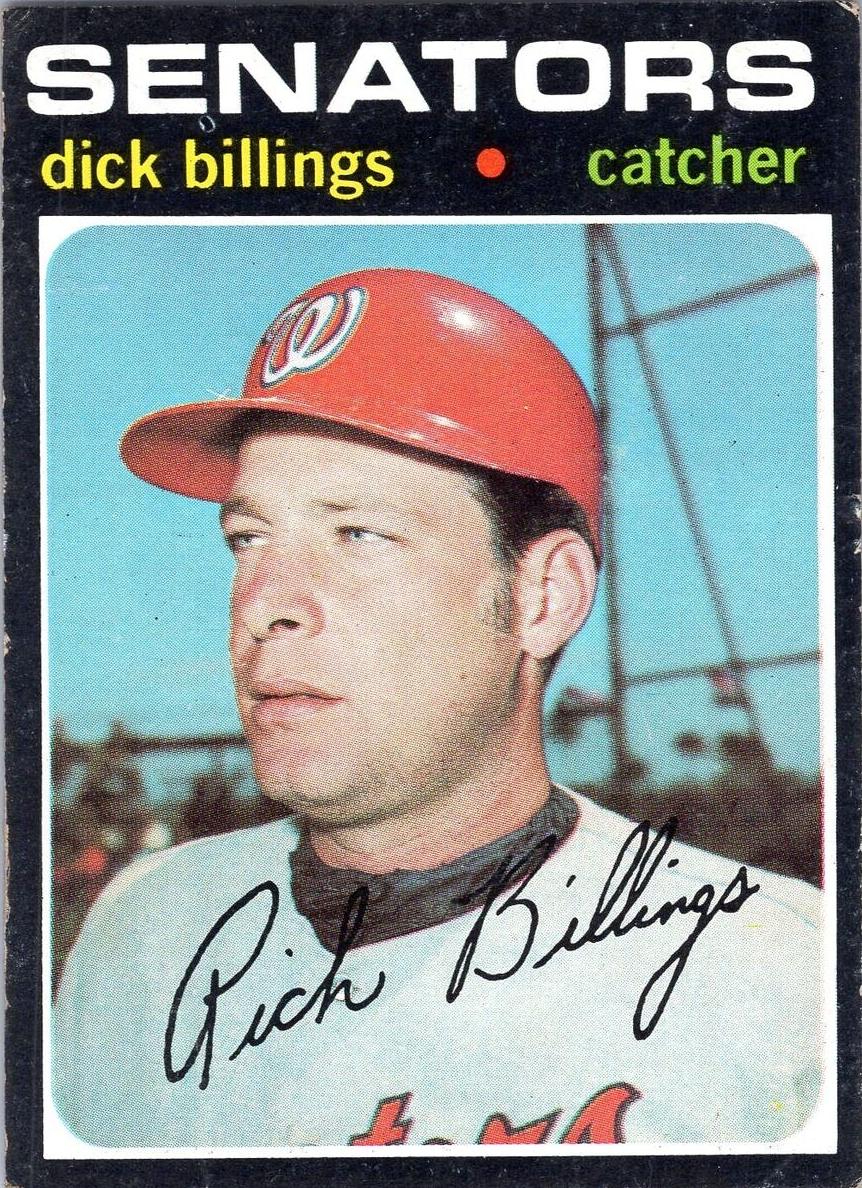 1971 Topps Baseball Dick Billings #729 PSA 8