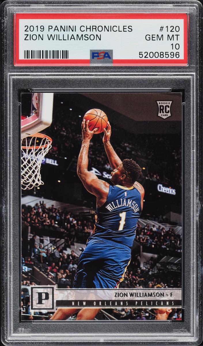 2019 Panini Chronicles Basketball Zion Williamson #120 PSA 10