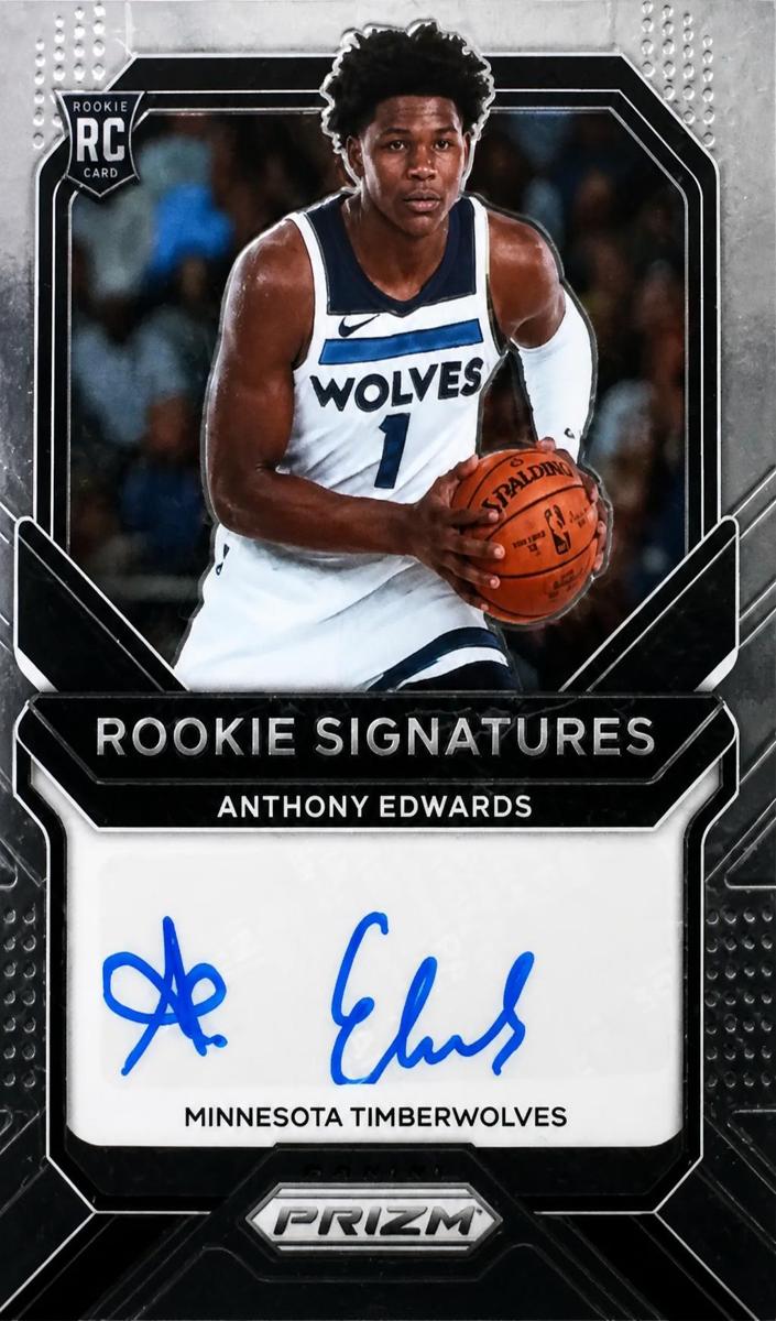 2020 Panini Prizm Basketball Anthony Edwards #RS-AEW PSA 9