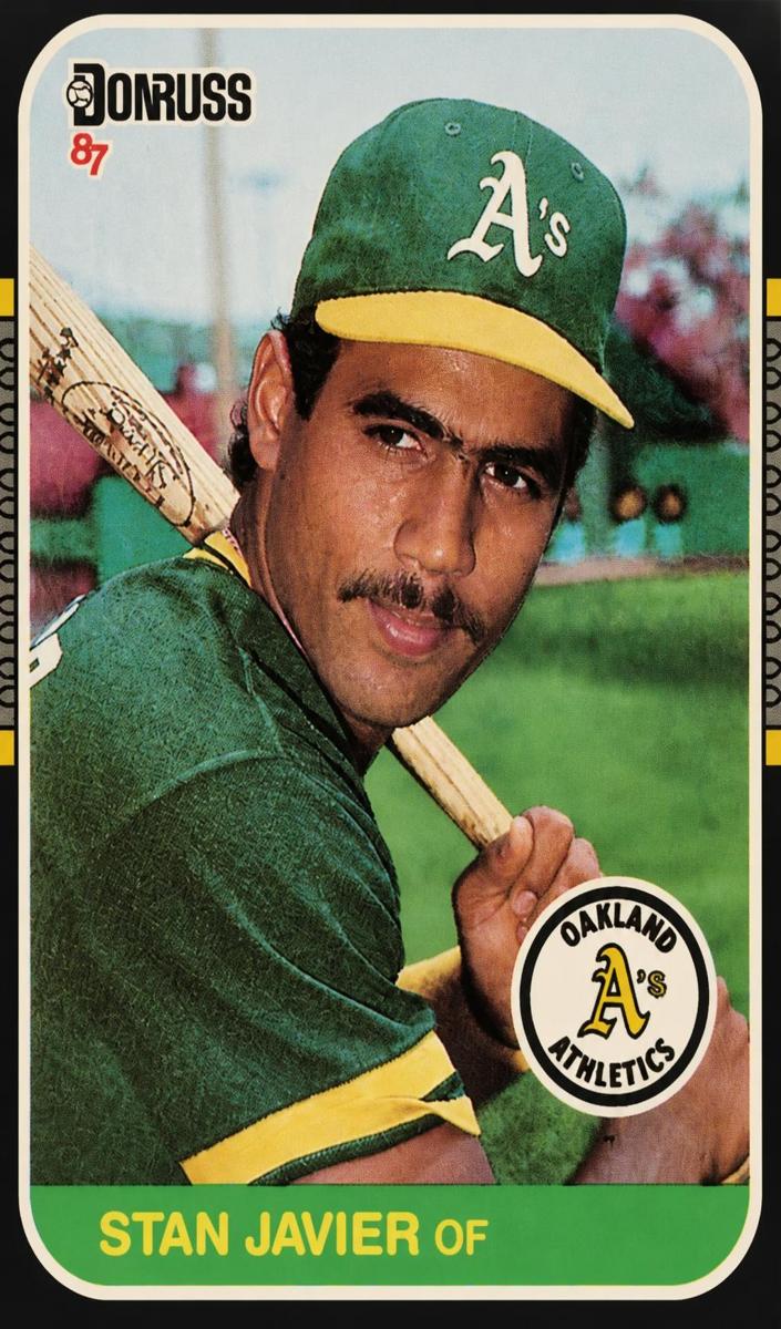 1987 Donruss Baseball Stan Javier #590 PSA 9