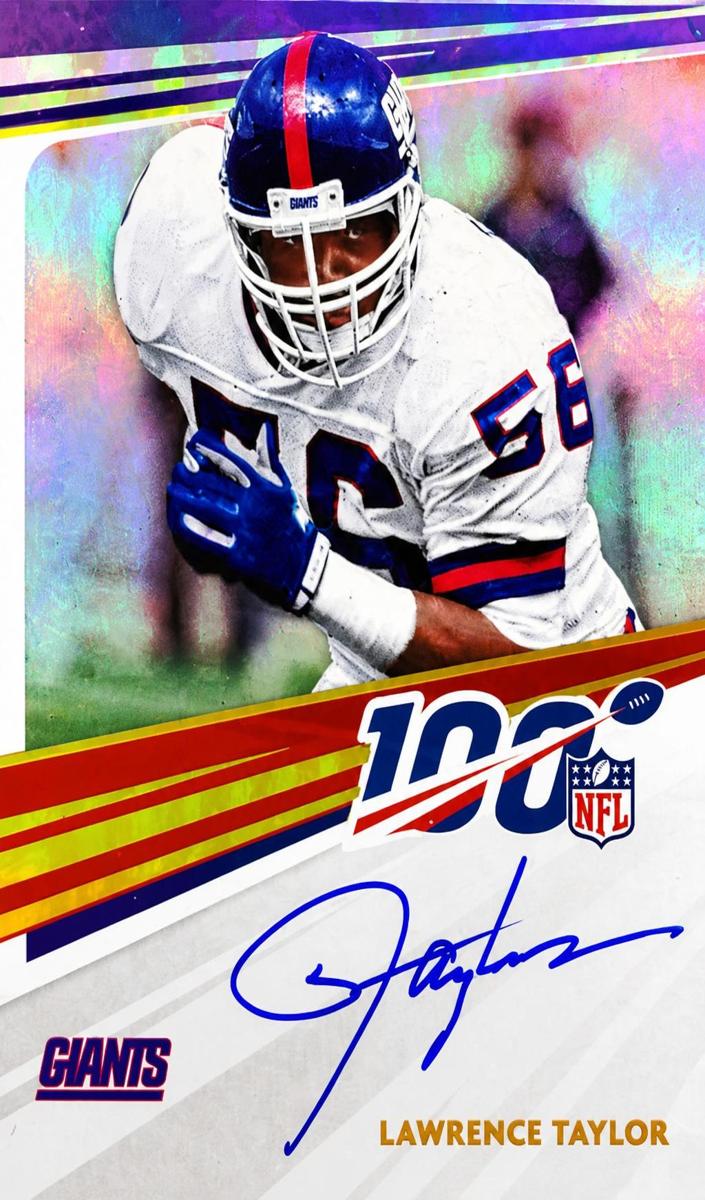 2020 Panini One Football Lawrence Taylor #N100-LT PSA 8.5