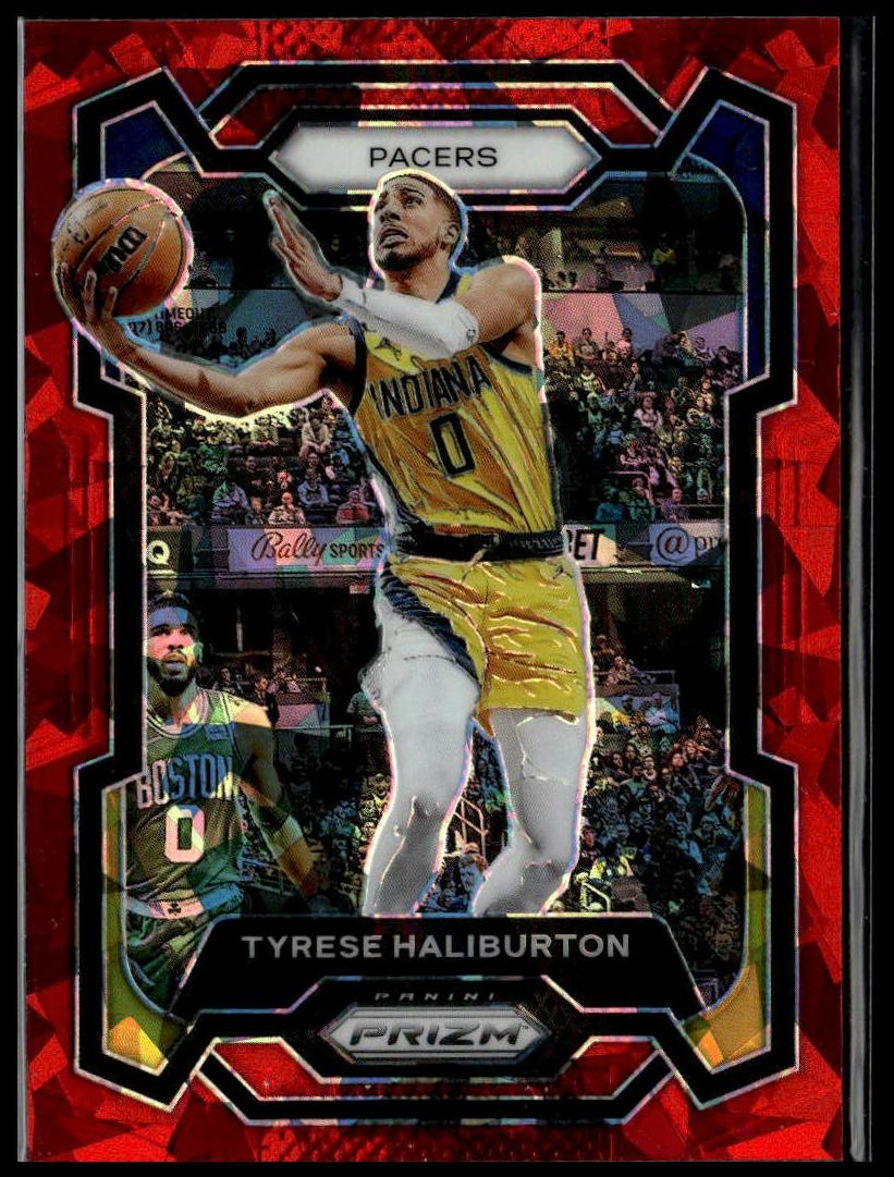 2023 Panini Prizm Basketball Red Ice Tyrese Haliburton #102 PSA 10