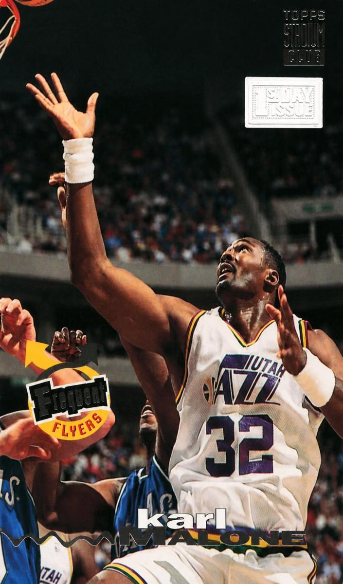 1993 Topps Stadium Club Basketball First Day Issue Karl Malone #186 PSA 10