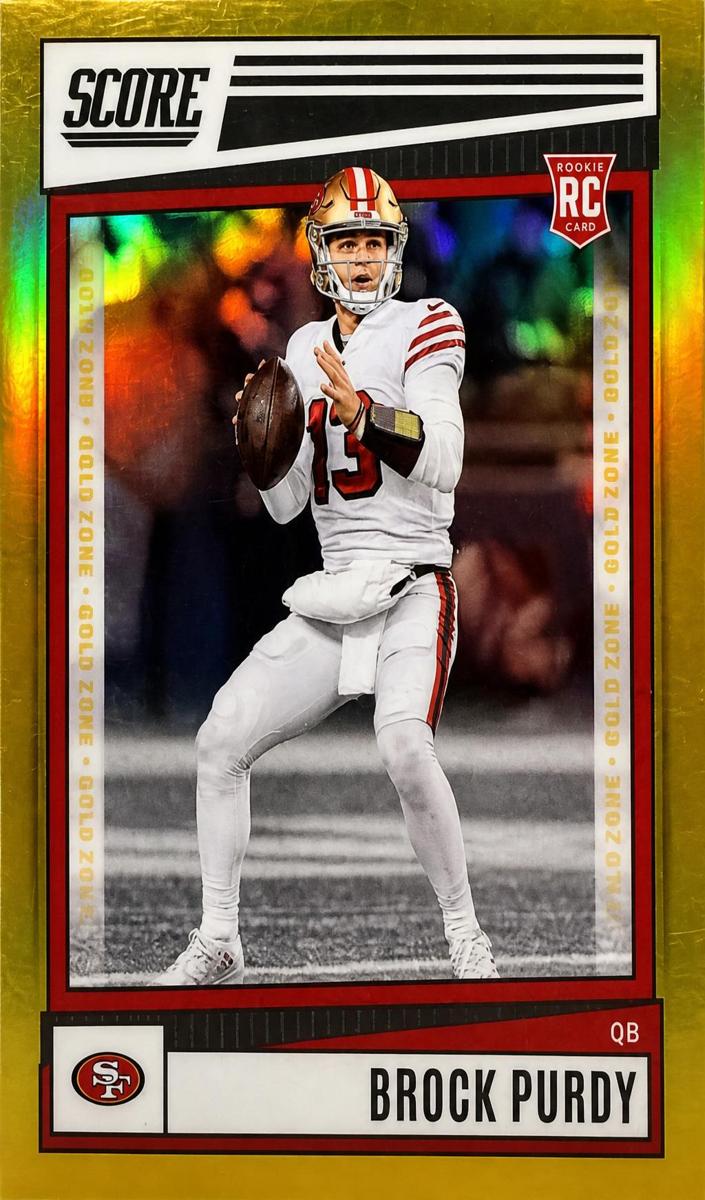 2022 Panini Chronicles Football Gold Zone Brock Purdy #SP-401