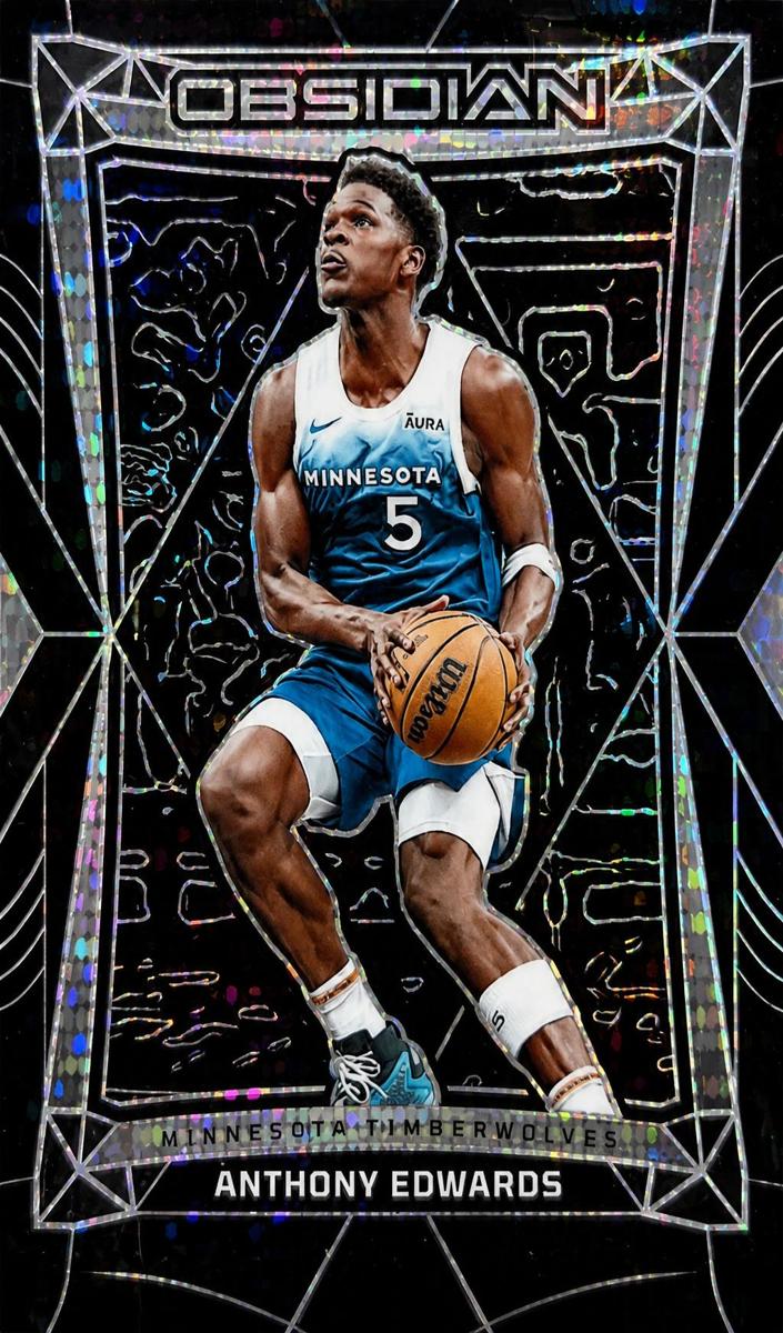 2023 Panini Obsidian Basketball Electric Etch International Anthony Edwards #168