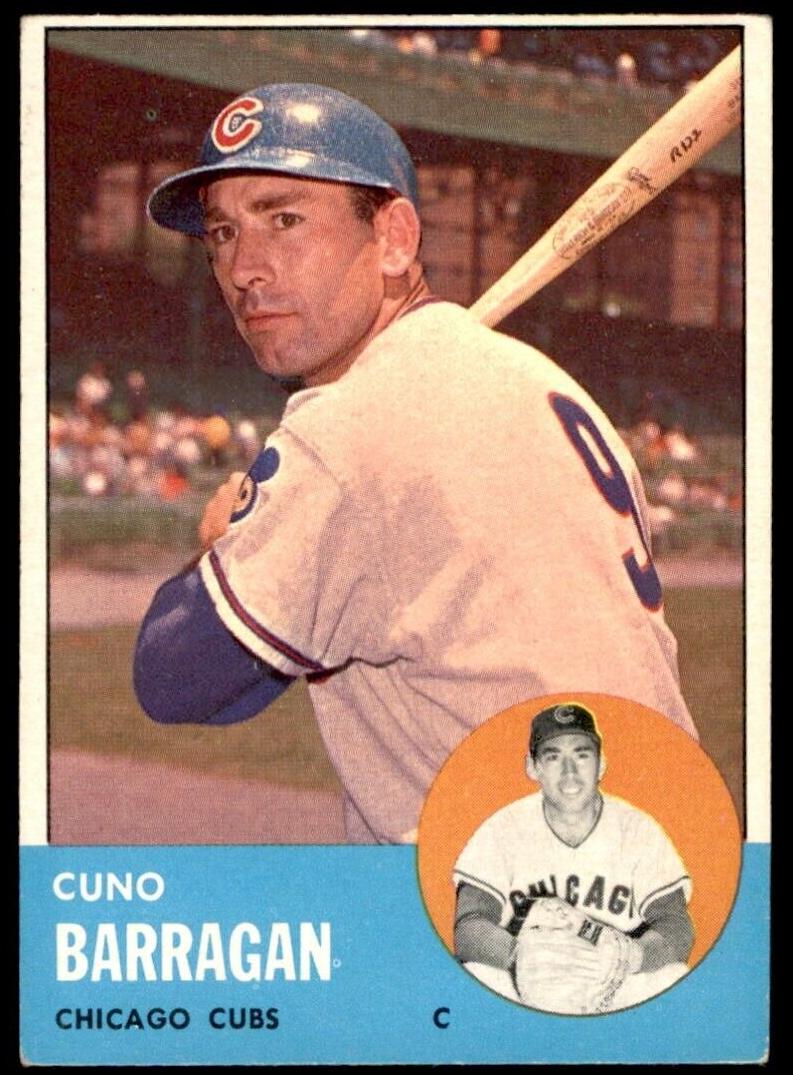 1963 Topps Baseball Cuno Barragon #557