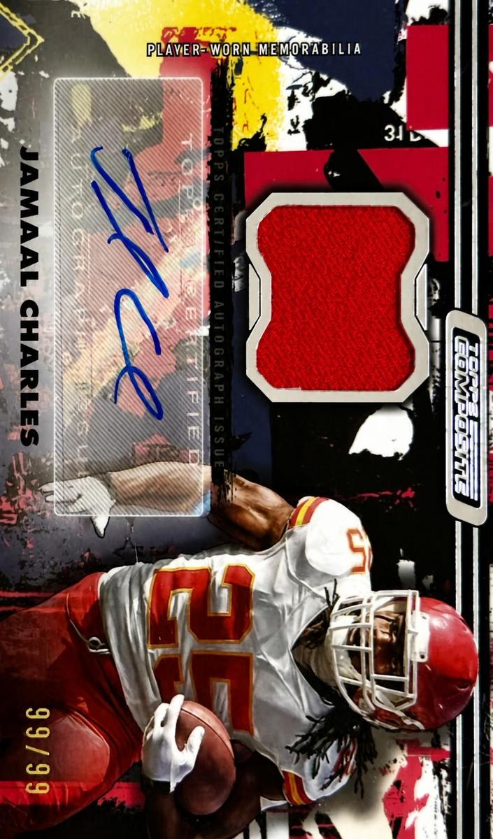 2023 Topps Composite Football Jamaal Charles #CPAH-JC PSA 7