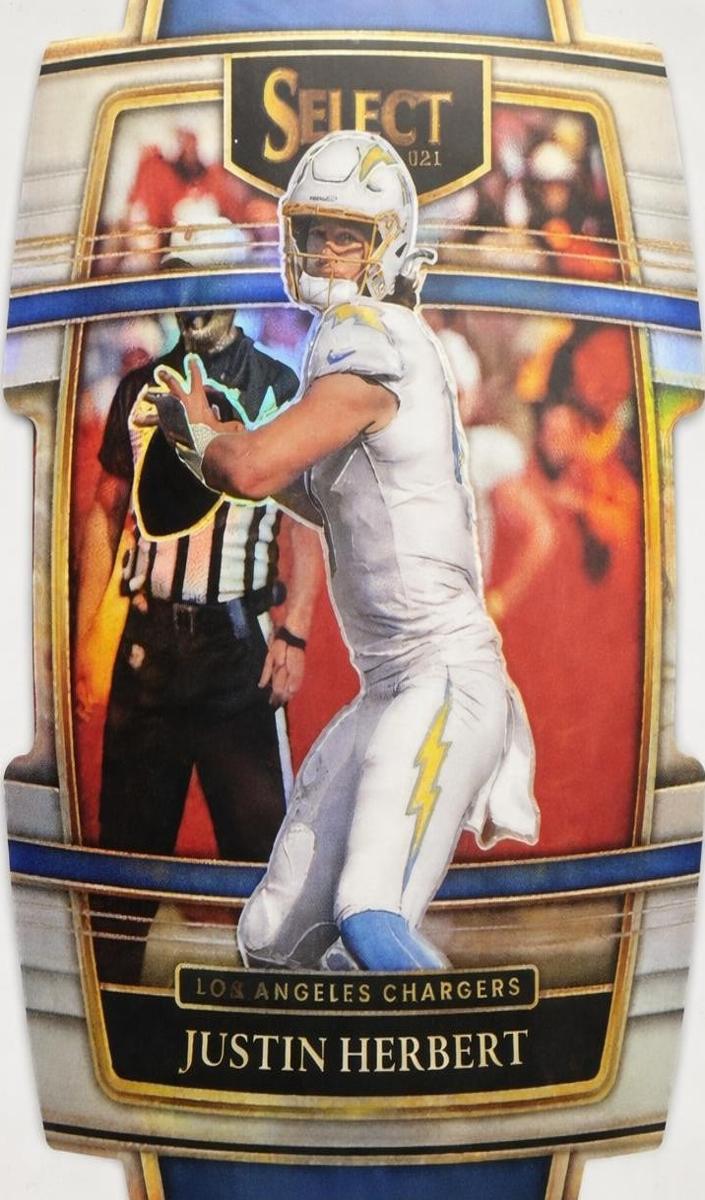 2021 Panini Select Football Die-Cut Silver Justin Herbert #19