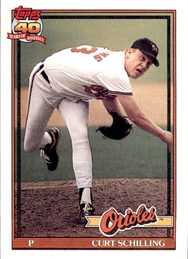 1991 Topps Baseball Curt Schilling #569 PSA 9