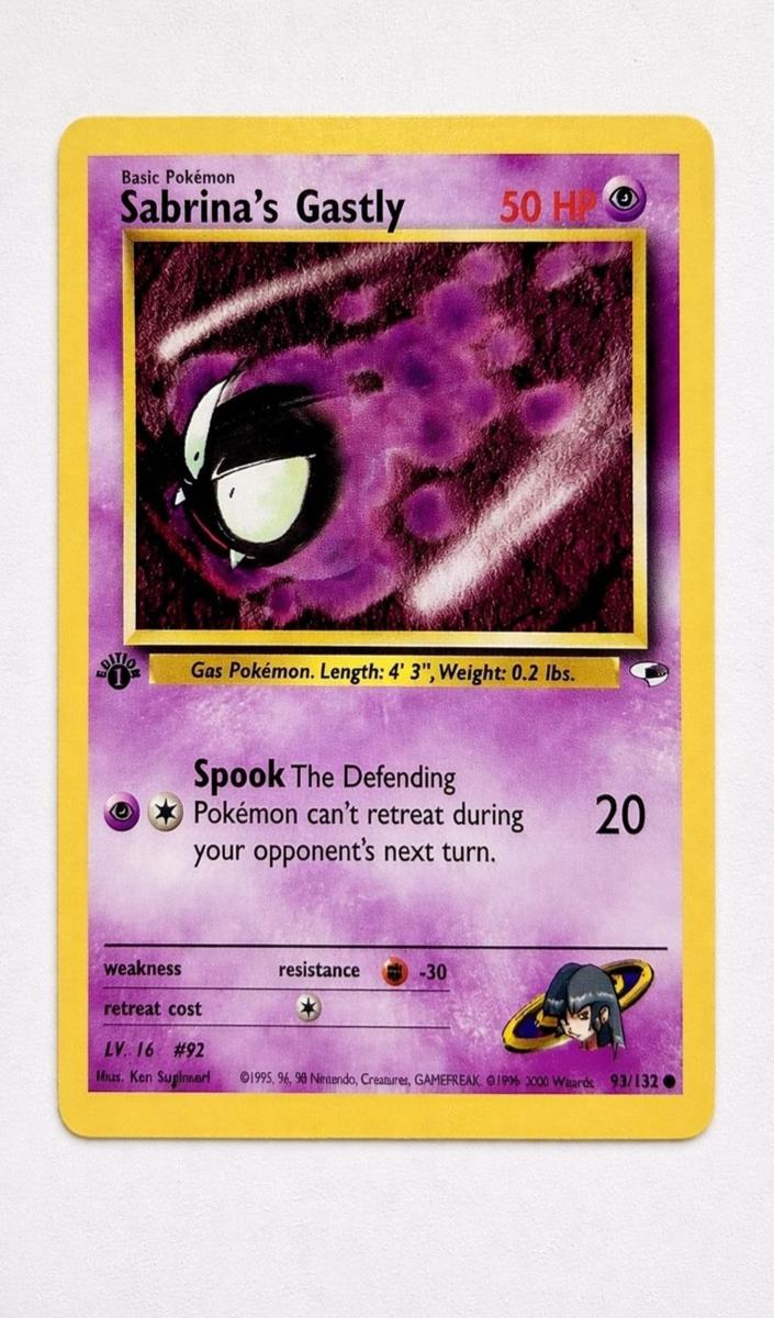 2000 Pokemon Gym Heroes 1st Edition Sabrina's Gastly #93 PSA 9