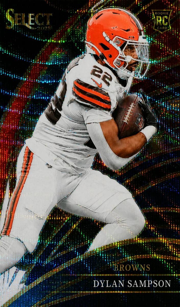 2025 Panini Select Football Tri-Color Dylan Sampson #255