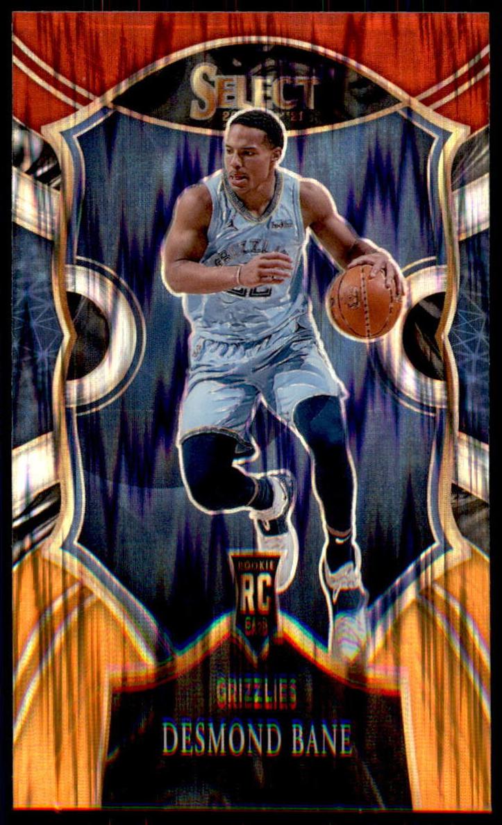 2020 Panini Select Basketball Red White Orange Flash Prizm Desmond Bane #90 PSA 9