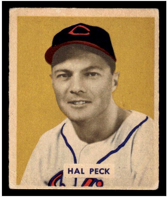 1949 Bowman Baseball Hal Peck #182 PSA 6