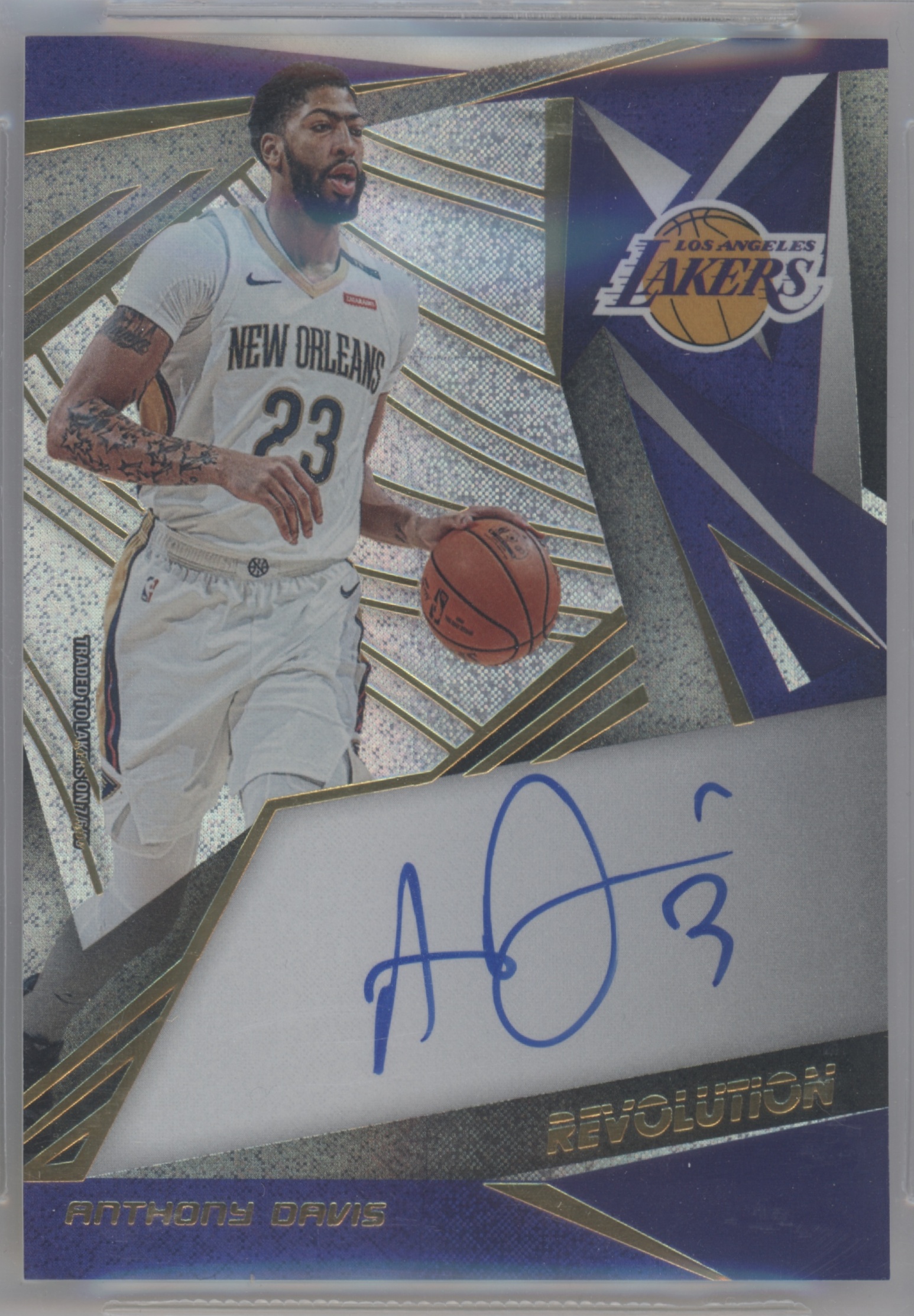 2019 Panini Revolution Basketball Anthony Davis #AG-ADV PSA 9