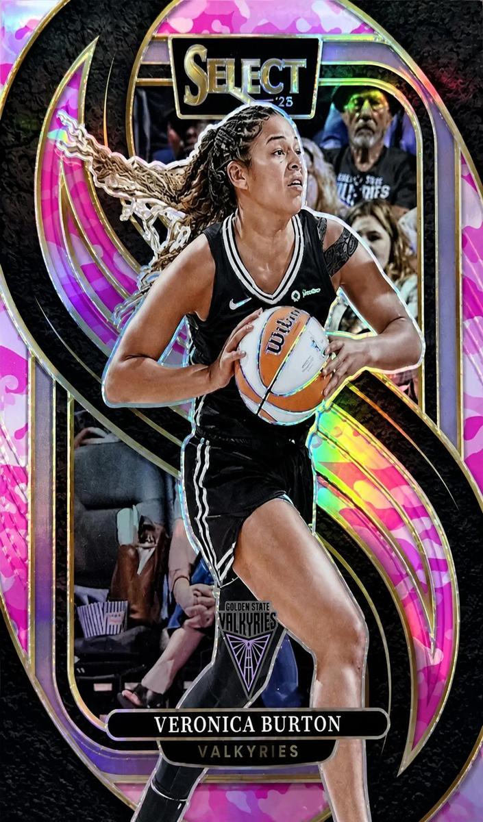 2025 Panini Select WNBA Basketball Pink Camo Veronica Burton #172