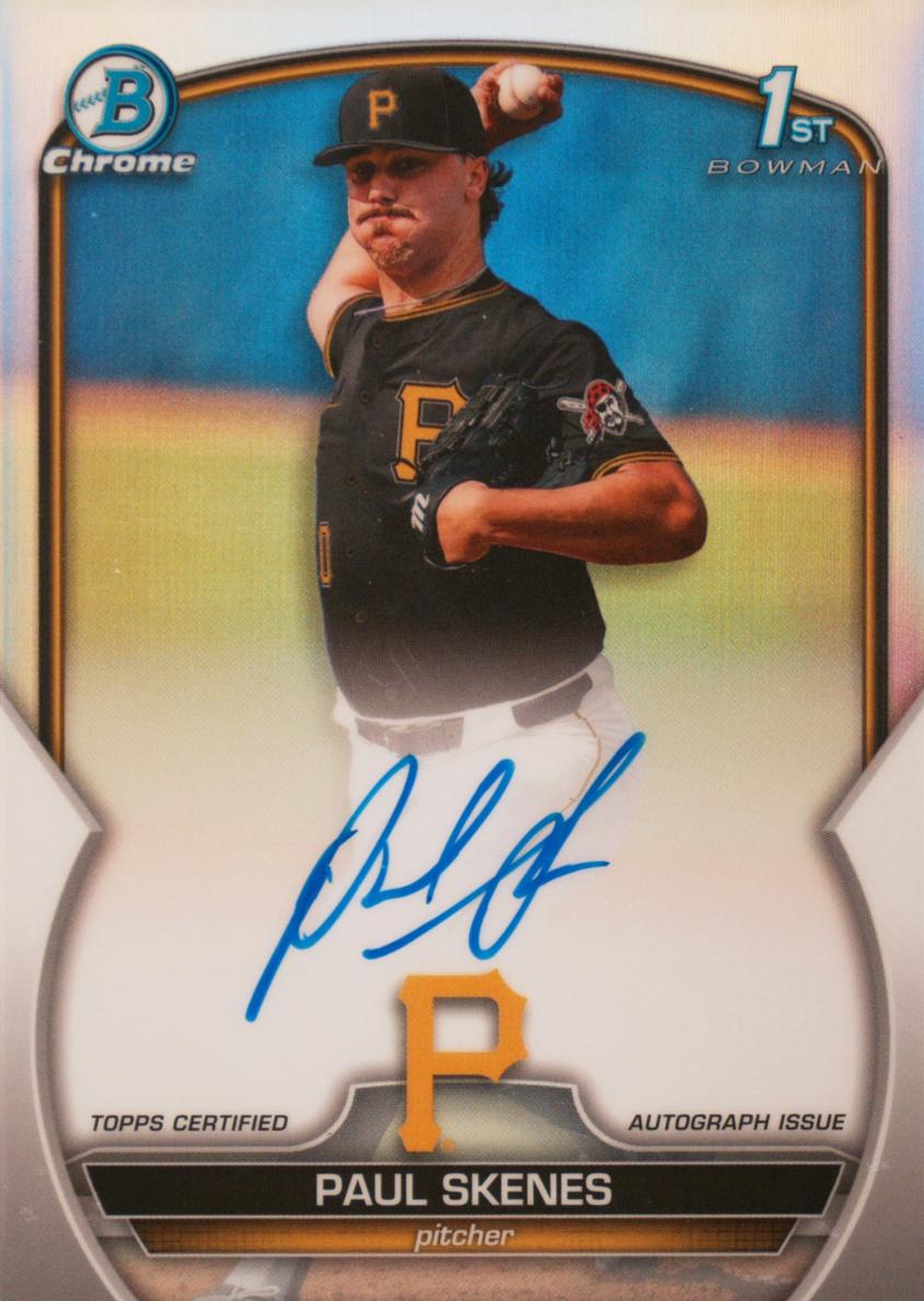2023 Bowman Draft Chrome Baseball Refractor Paul Skenes #CDA-PS PSA 9