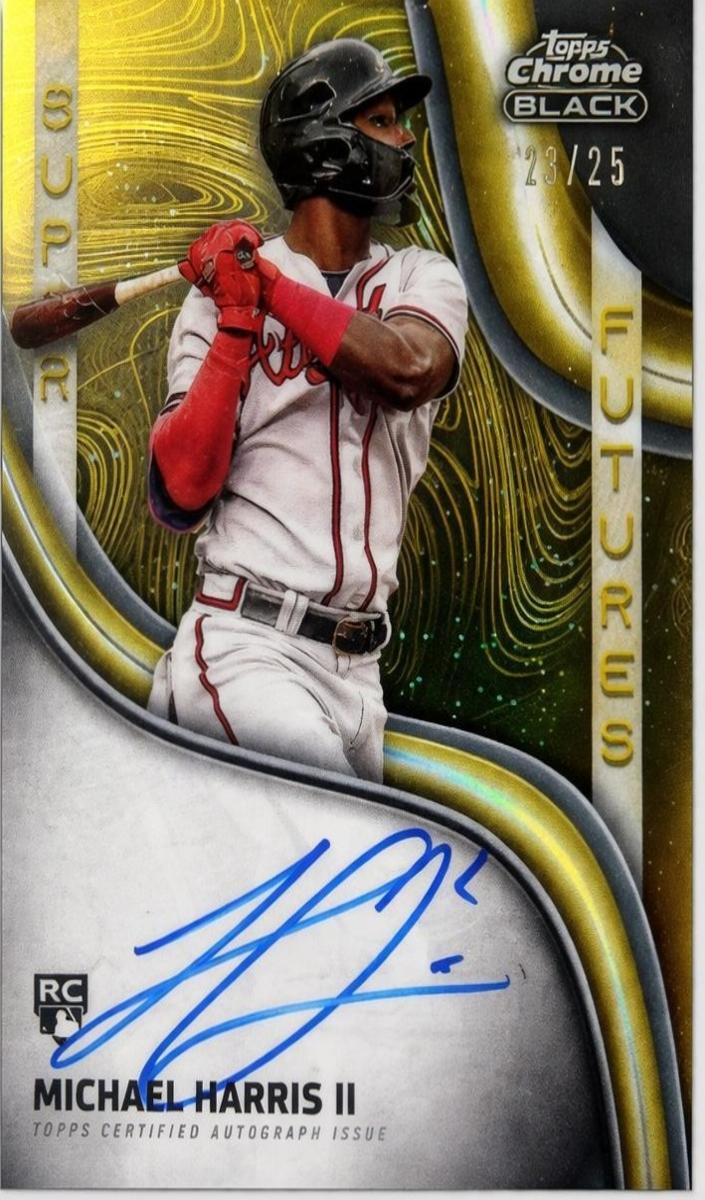 2024 Topps Chrome Black Baseball Gold Michael Harris II #SFA-MH