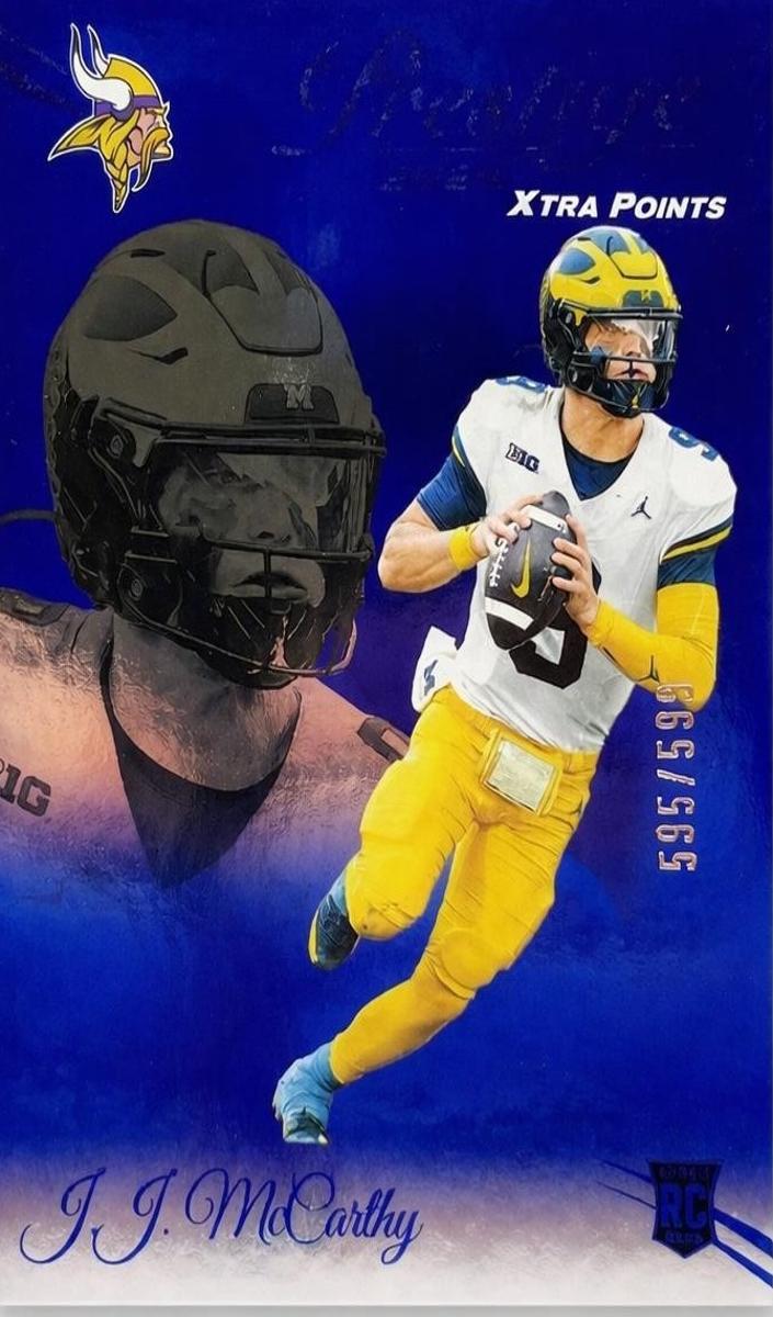 2024 Panini Prestige Football Blue Xtra Points J.J. McCarthy #311