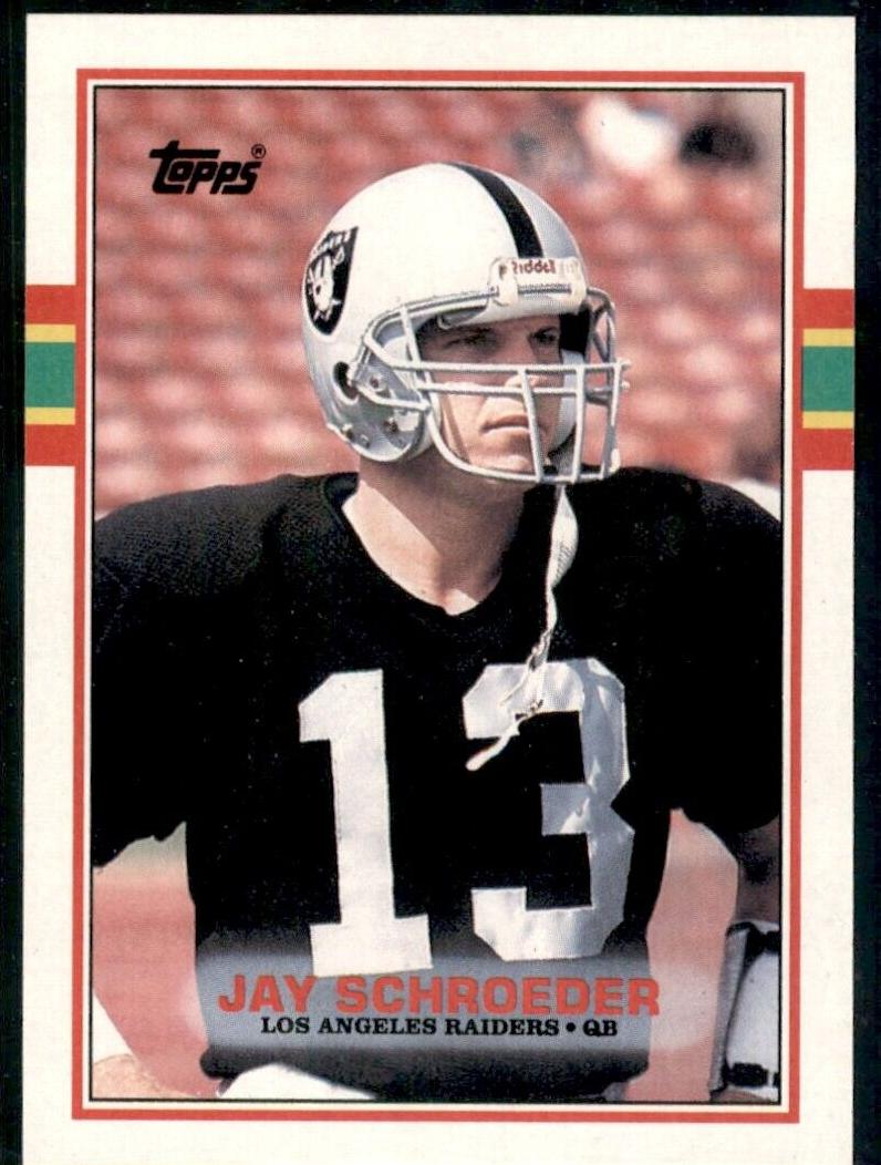 1989 Topps Football Jay Schroeder #266 PSA 8