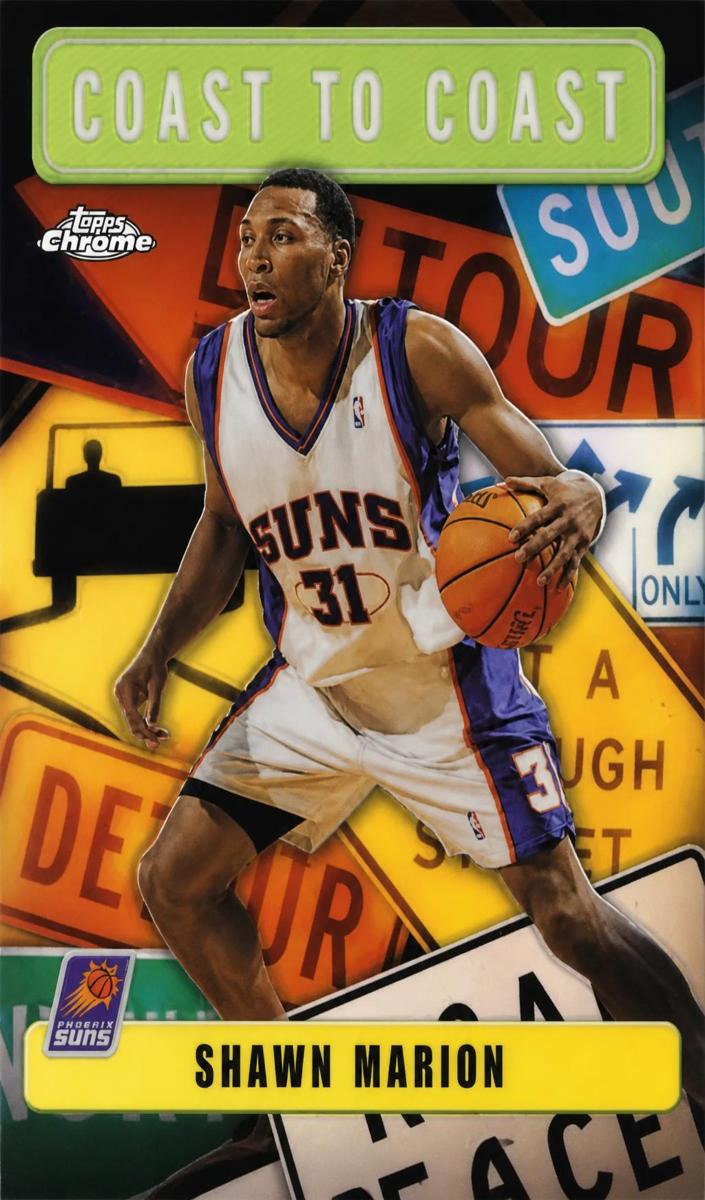 2002 Topps Chrome Basketball Refractor Shawn Marion #CC13
