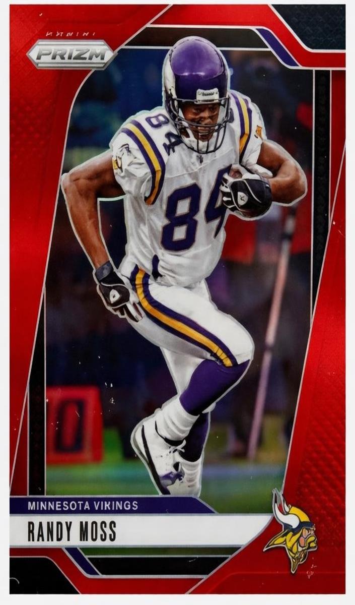 2024 Panini Prizm Football Red Randy Moss #192 PSA 9