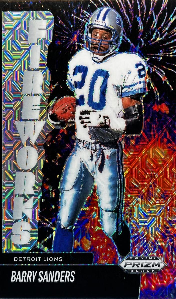 2025 Panini Prizm Black Football Mojo Barry Sanders #18