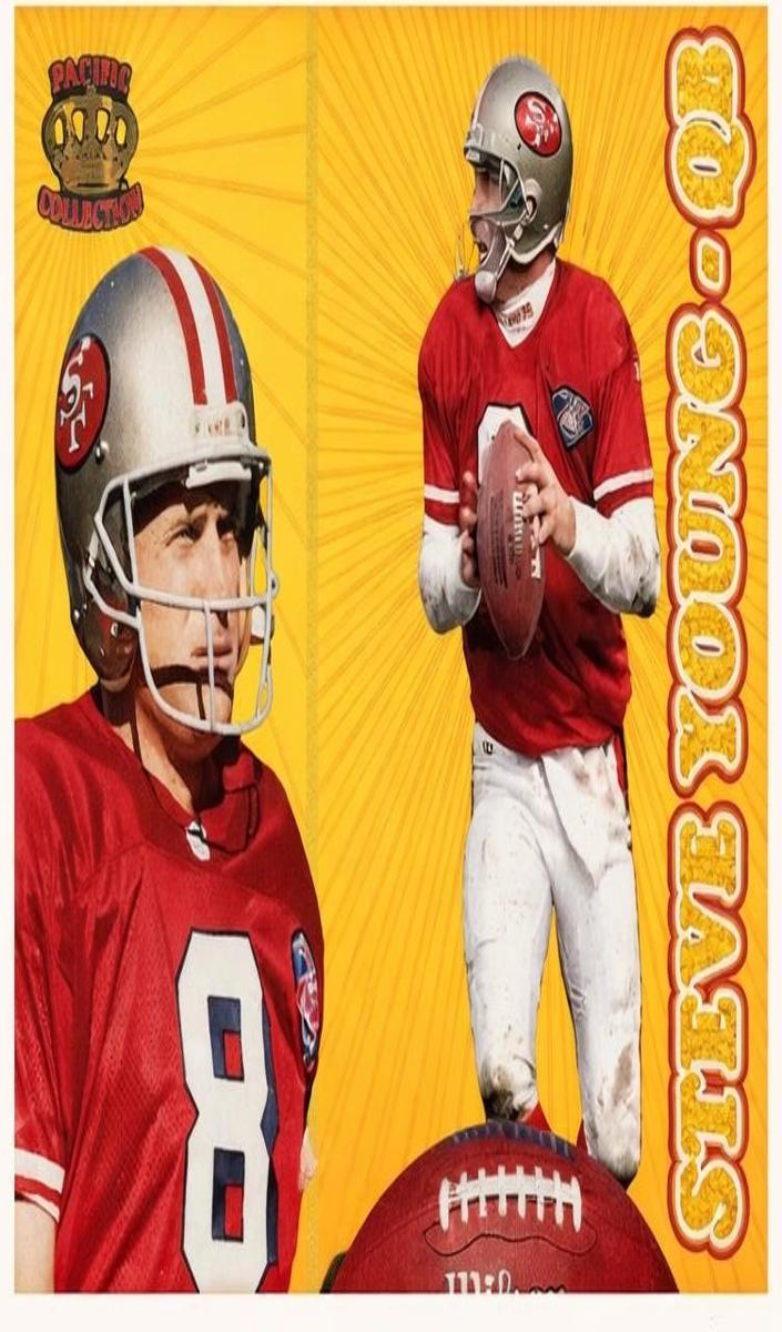 1995 Pacific Prisms Football Gold Steve Young #191