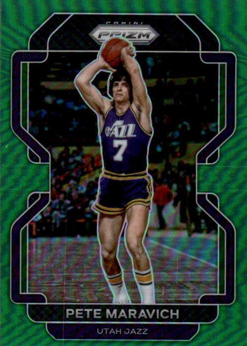 2021 Panini Prizm Basketball Green Pete Maravich #261 PSA 10