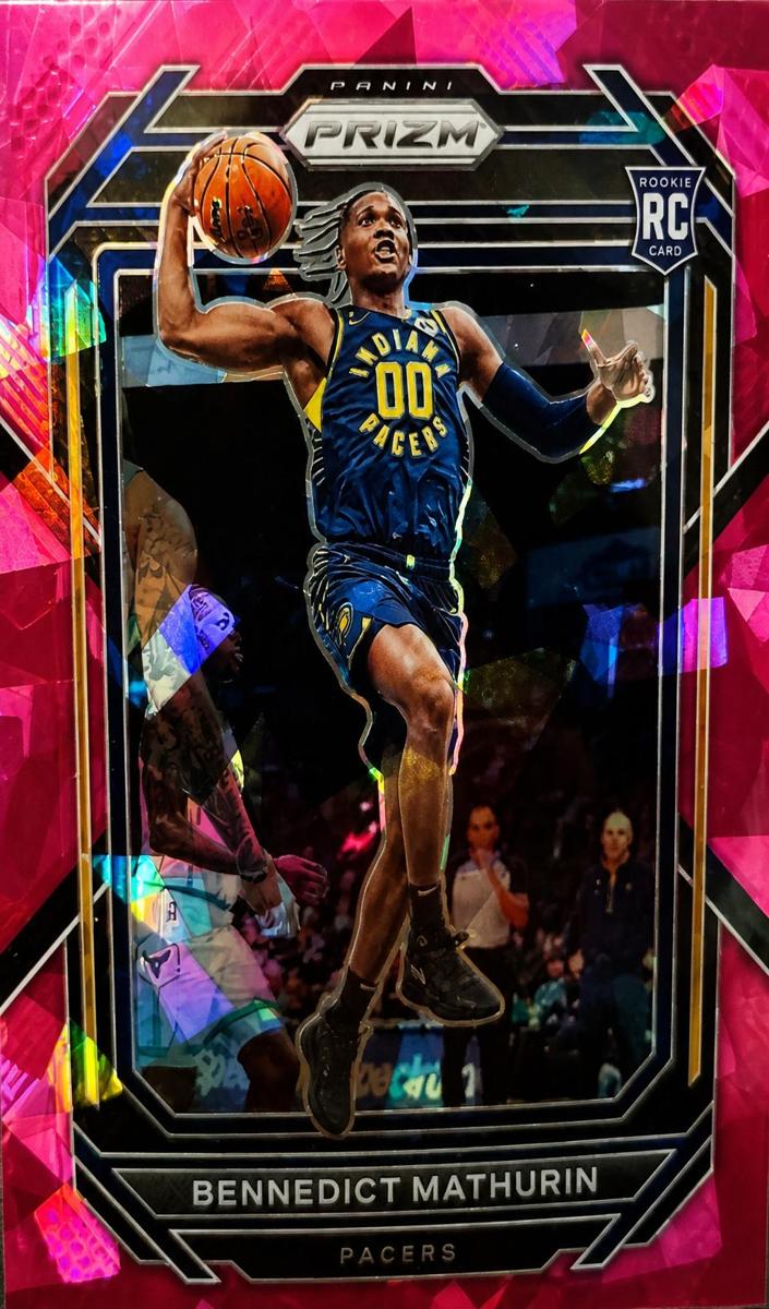 2022 Panini Prizm Basketball Purple Ice Bennedict Mathurin #254 PSA 9