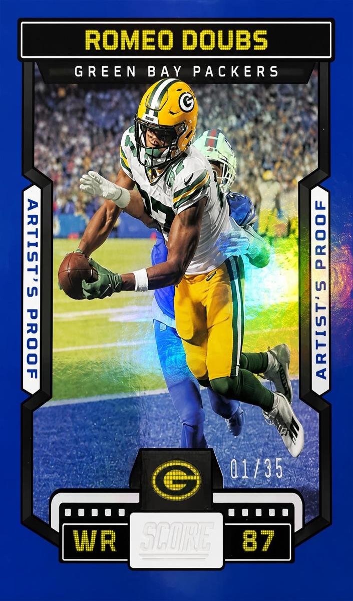 2023 Panini Score Football Artist's Proof Romeo Doubs #98