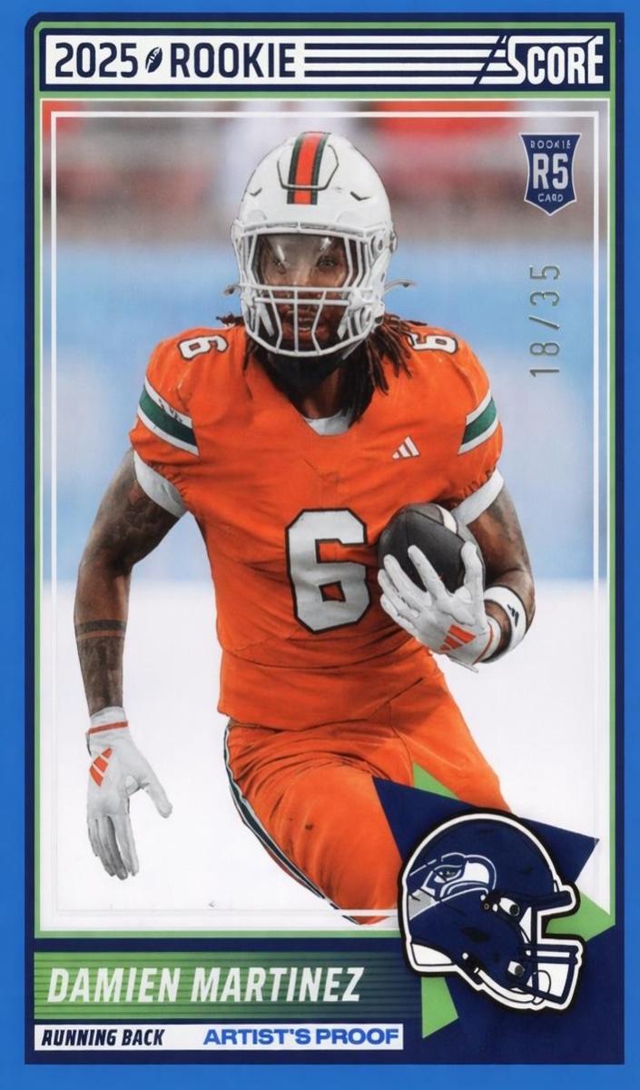 2025 Panini Score Football Artist's Proof Damien Martinez #46