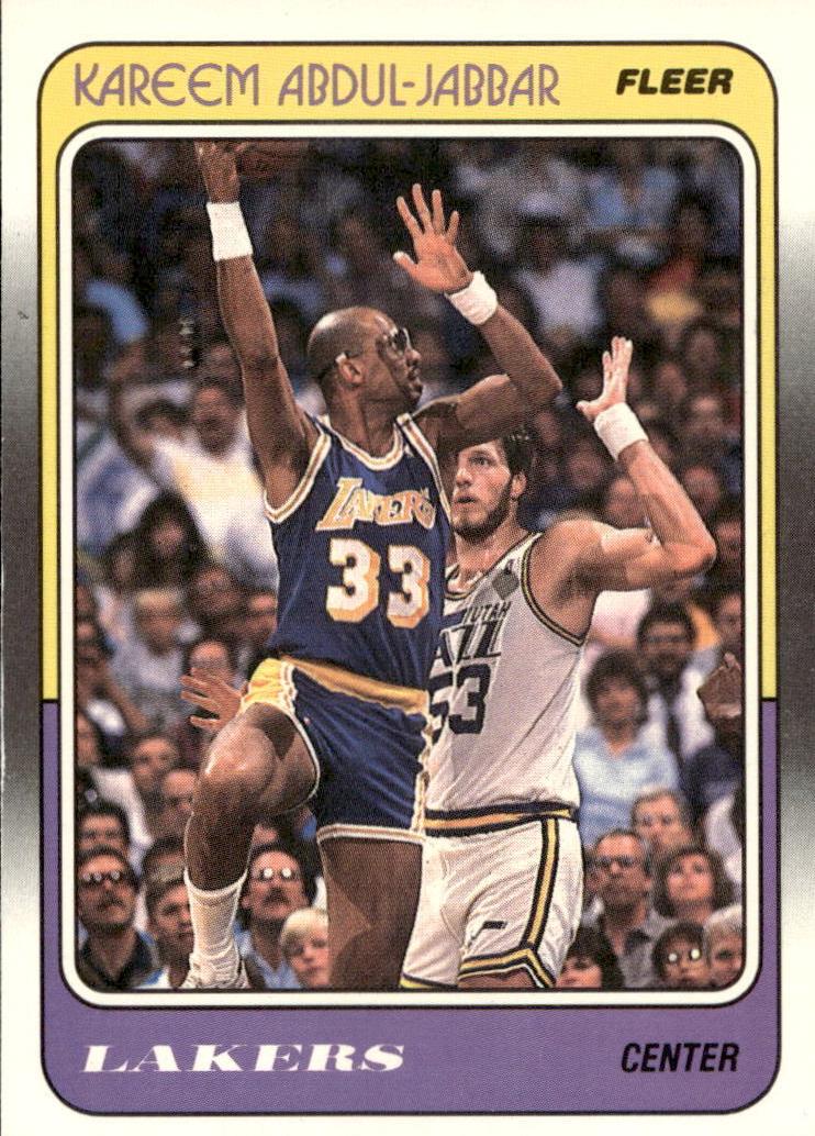 1988 Fleer Basketball Kareem Abdul-Jabbar #64 PSA 10