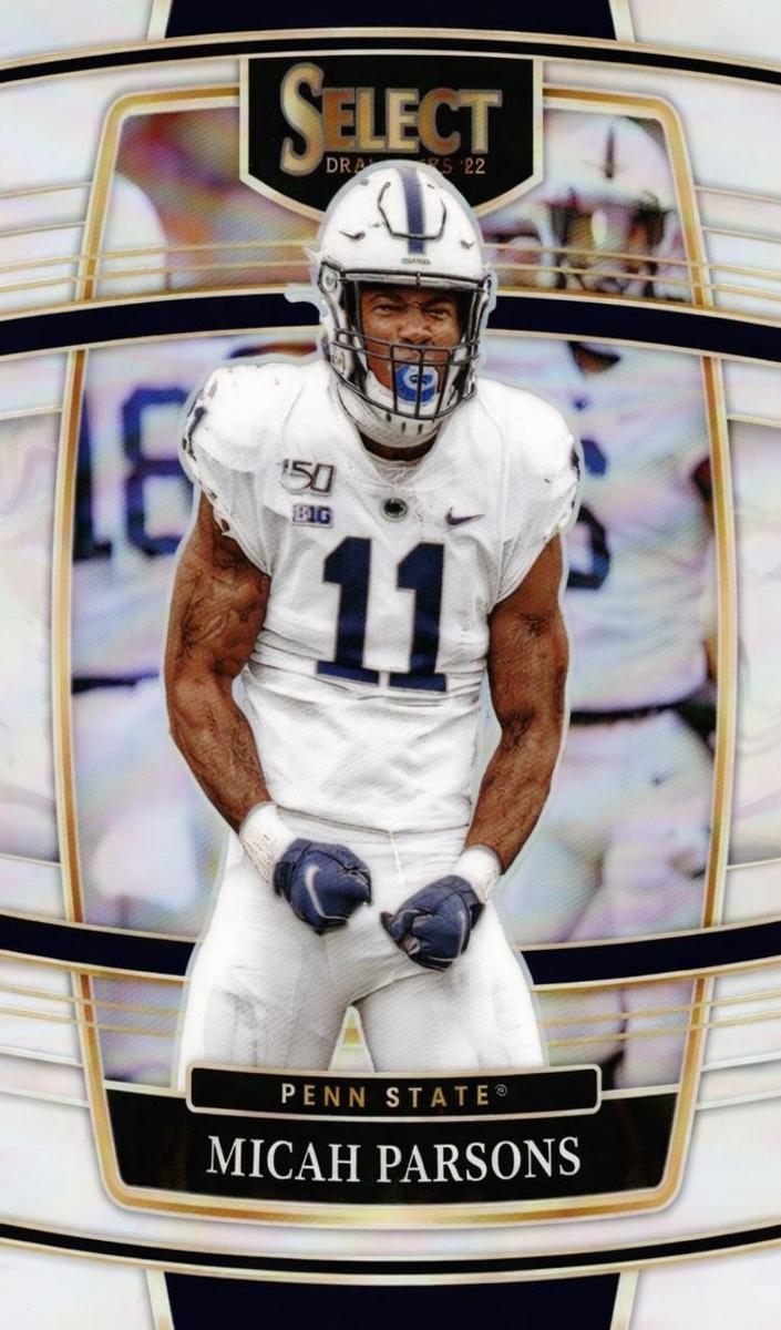2022 Panini Select Draft Picks Football Silver Prizm Micah Parsons #85