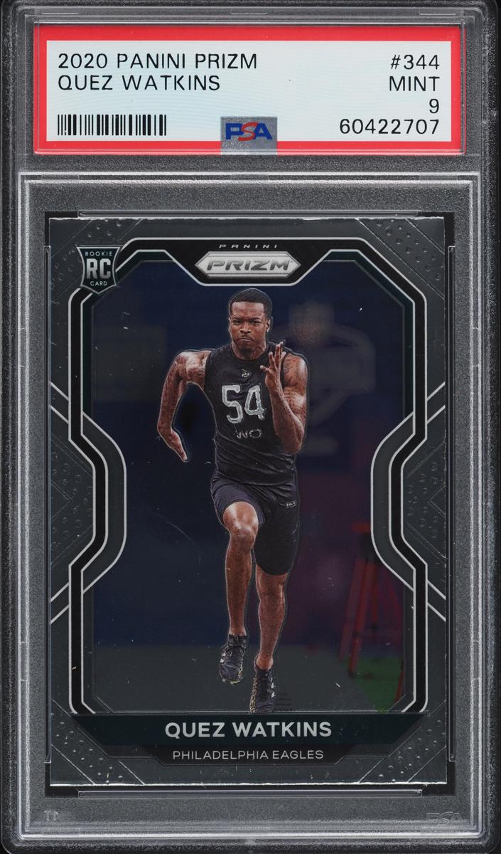 2020 Panini Prizm Football Quez Watkins #344 PSA 10