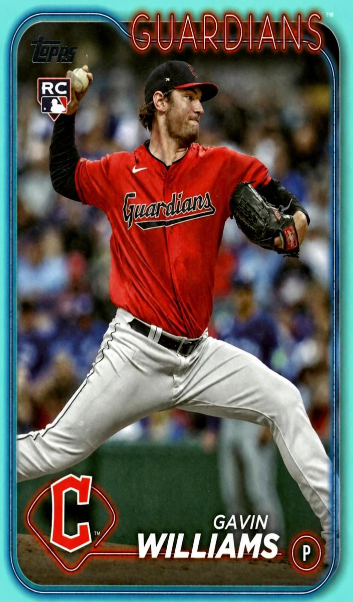 2024 Topps Baseball Aqua Gavin Williams #242