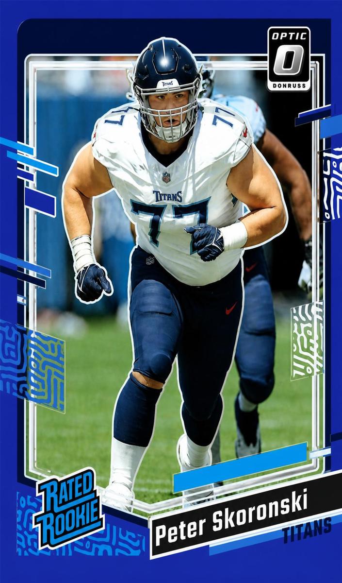 2023 Donruss Optic Football Blue Peter Skoronski #296