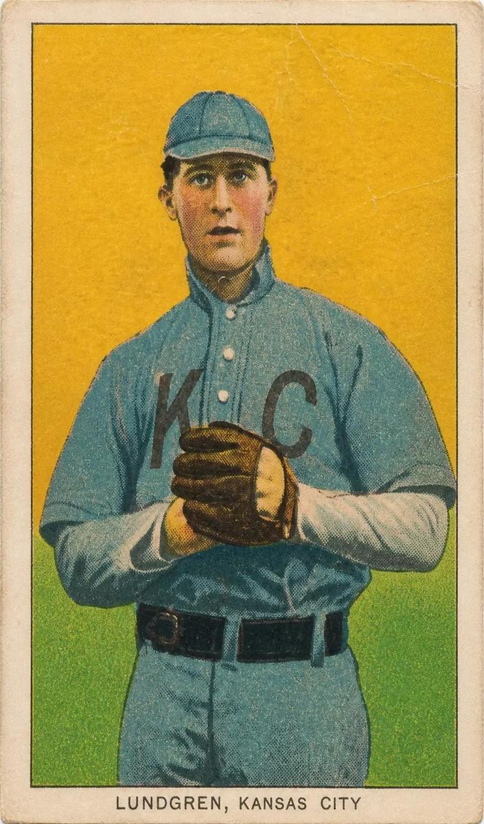 1909-11 T206 Baseball Kansas City Carl Lundgren #NNO SGC 1