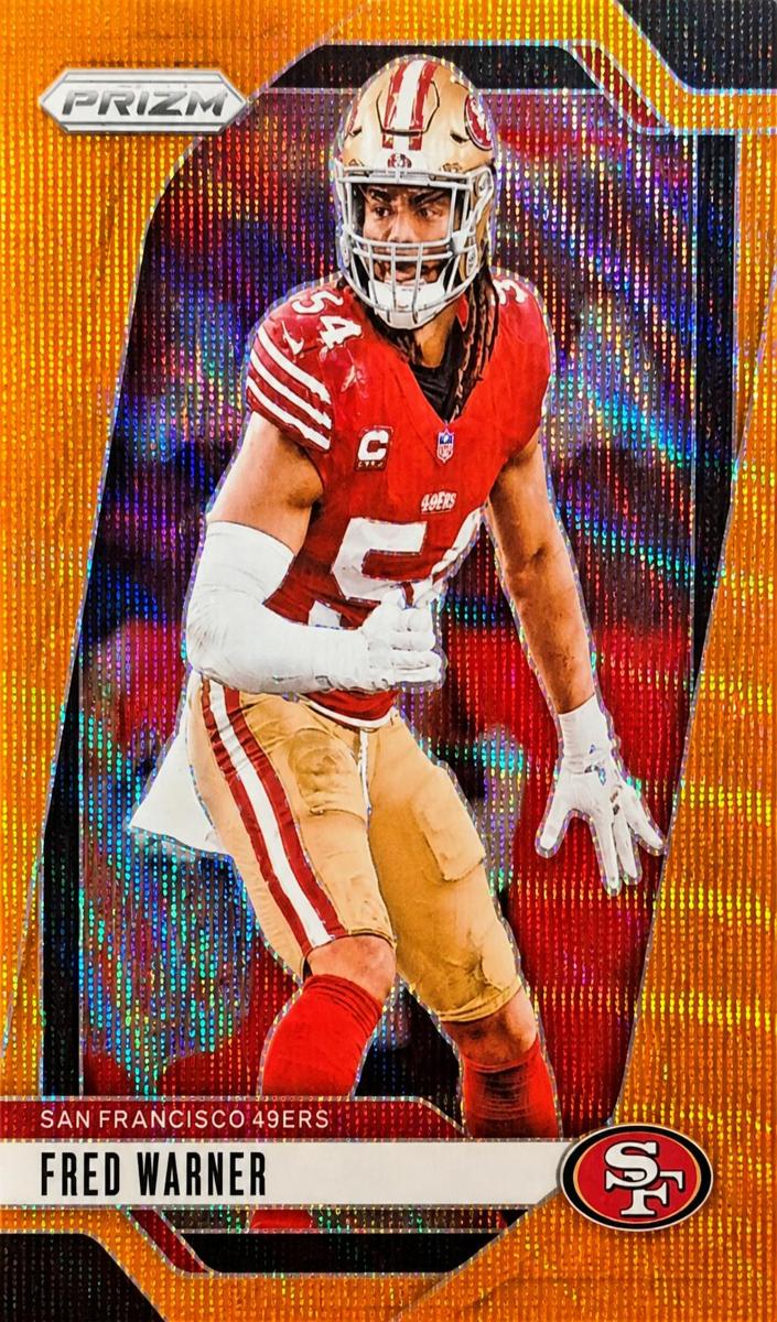 2024 Panini Prizm Football Orange Wave Fred Warner #255