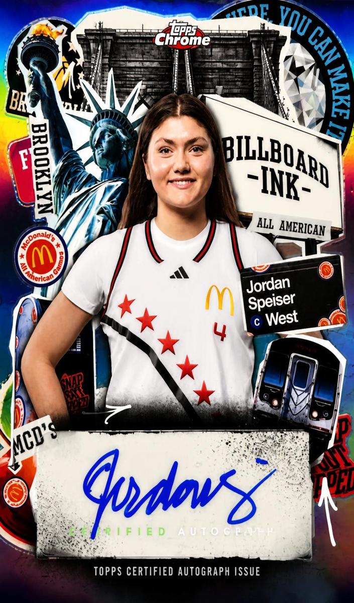 2025 Topps Chrome McDonald's All American Basketball Jordan Speiser #BI-JS