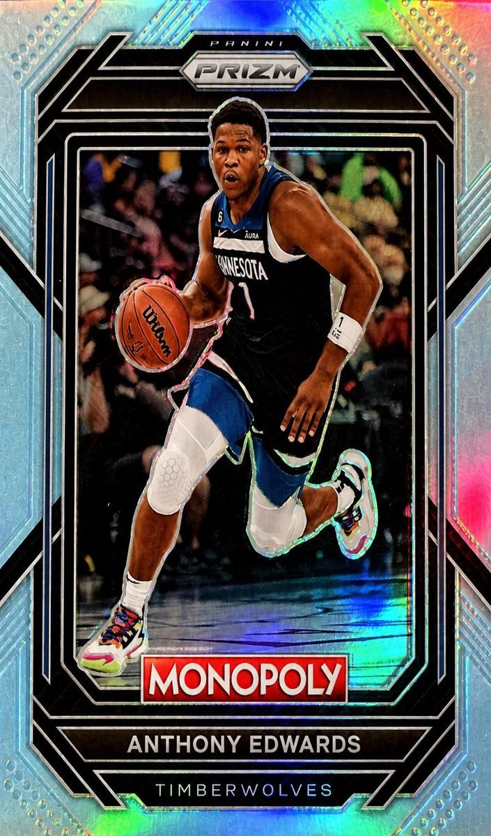 2022 Panini Prizm Monopoly Basketball Light Blue Anthony Edwards #53
