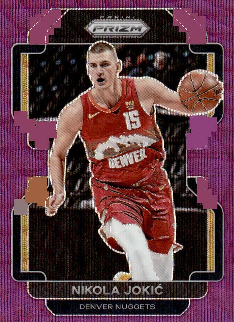 2021 Panini Prizm Basketball Purple Wave Nikola Jokic #32 PSA 9