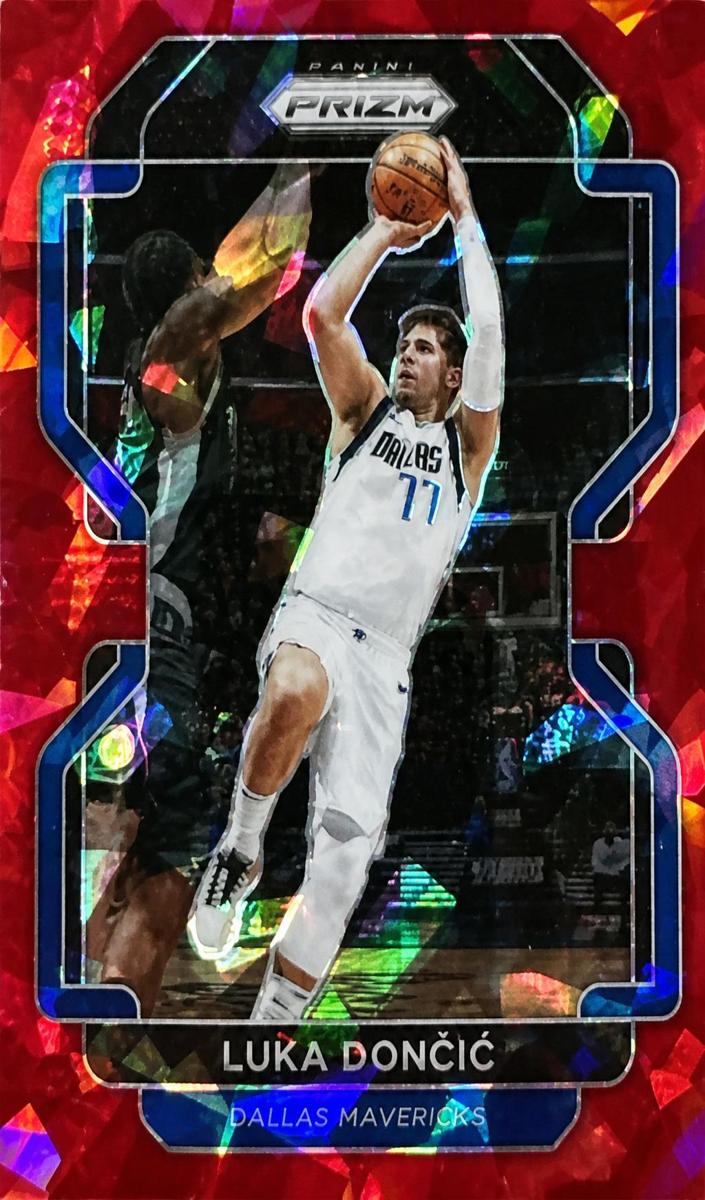 2021 Panini Prizm Basketball Red Ice Luka Doncic #223 PSA 9