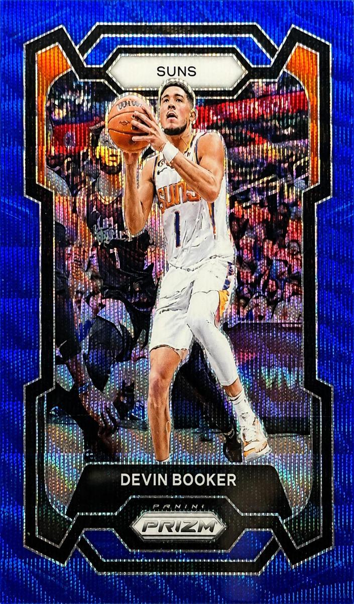 2023 Panini Prizm Basketball Blue Wave Devin Booker #58