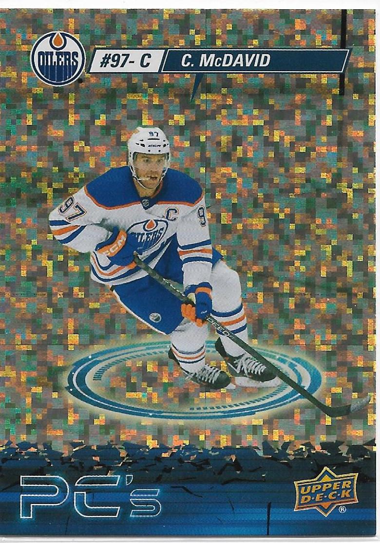 2023 Upper Deck Hockey Gold Sparkle Connor McDavid #PC-11 PSA 8