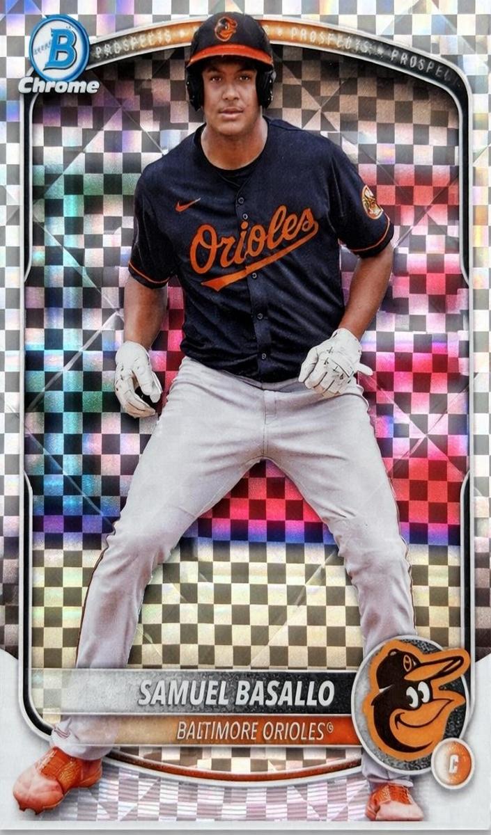 2025 Bowman Chrome Prospects Baseball X-Fractor Samuel Basallo #BCP-109