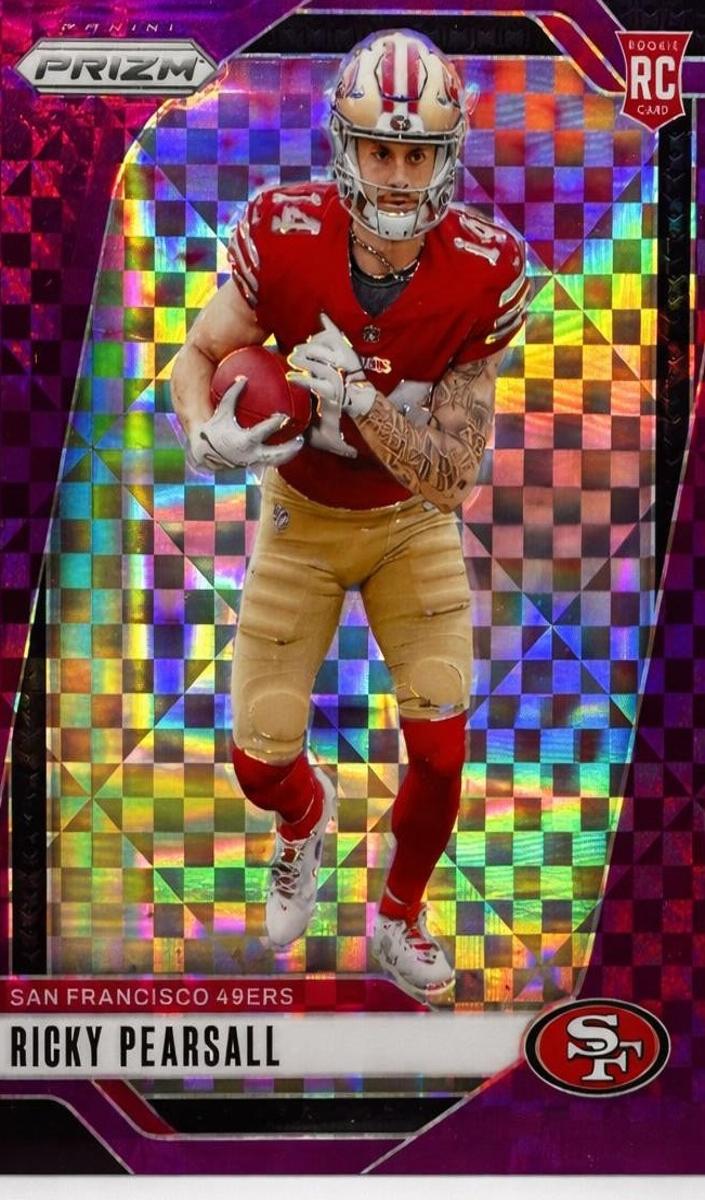 2024 Panini Prizm Football Purple Power Ricky Pearsall #383 PSA 8.5