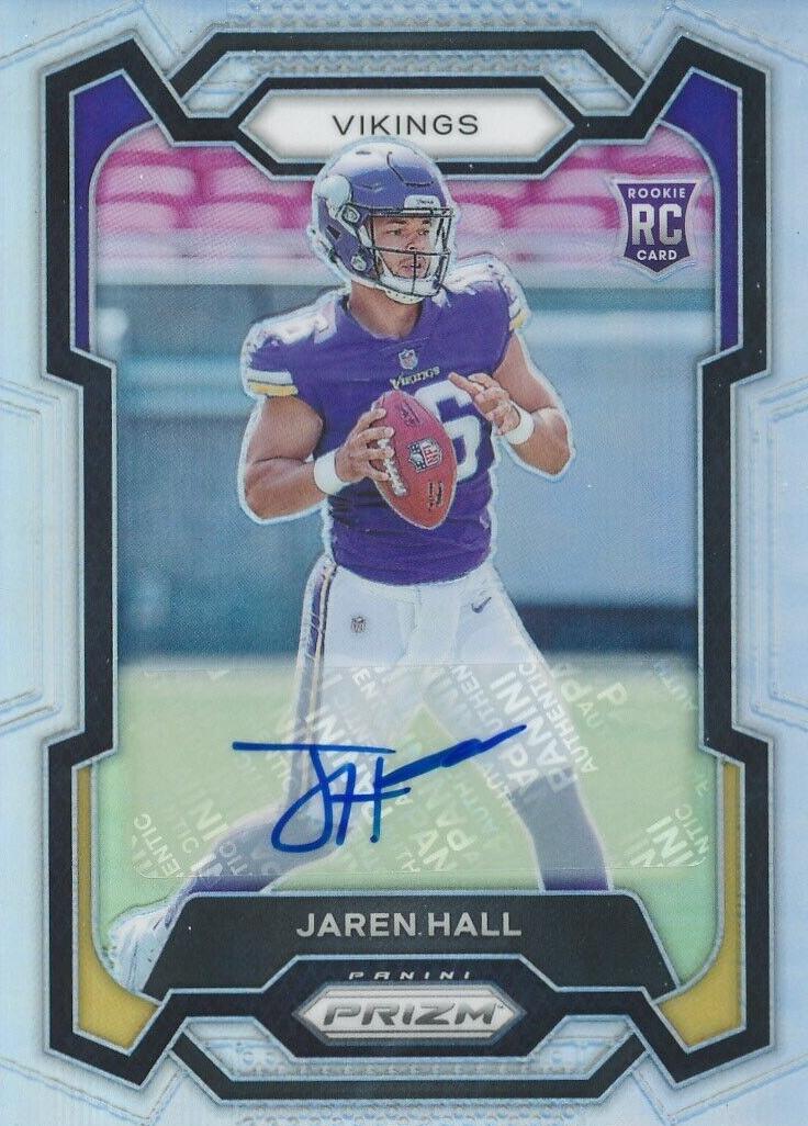 2023 Panini Prizm Football Silver Jaren Hall #367 PSA 8.5