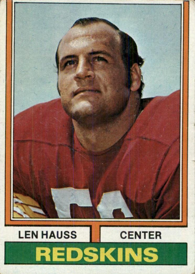 1974 Topps Football Len Hauss #182